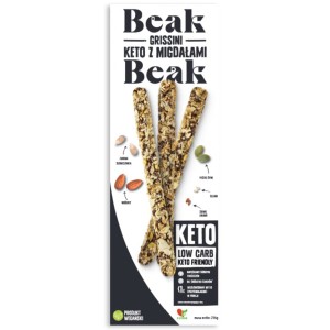 Grissini KETO z migdałami Beak Beak 216g
