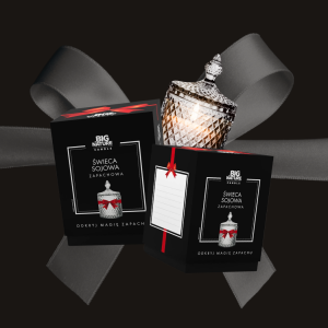Świeca sojowa inspirowana zapachem BLACK OPIUM 115g PREZENT