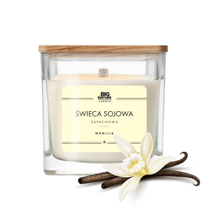 Świeca sojowa o zapachu WANILIA 205g