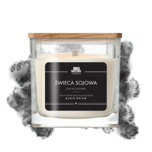 Świeca sojowa inspirowana zapachem BLACK OPIUM 205g