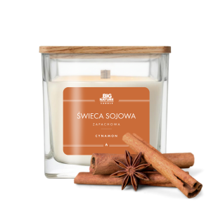 Świeca sojowa o zapachu CYNAMON 205g