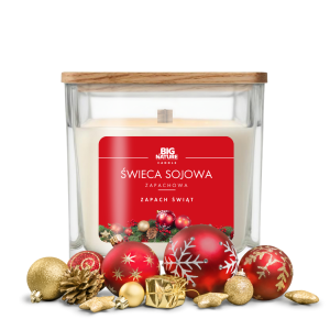 Świeca sojowa ZAPACH ŚWIĄT 205g