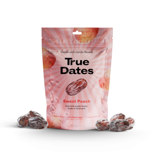 Prawdziwe daktyle o smaku słodkiej brzoskwini True Dates Sweet Peach 100g