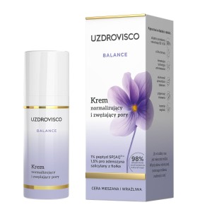 KREM DO TWARZY NORMALIZUJĄCY I ZWĘŻAJĄCY PORY 50 ml - UZDROVISCO (BALANCE)