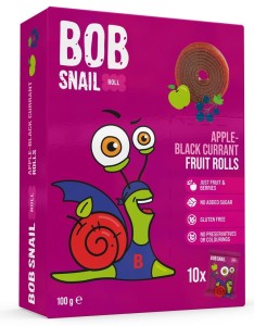Przekąska jabłko-czarna porzeczka 100g BOB SNAIL