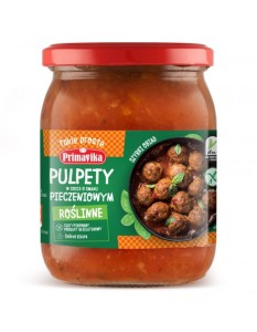 Pulpety roślinne w sosie o smaku pieczeniowym BEZGL. 470g PRIMAVIKA