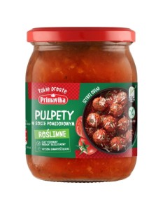 Pulpety roślinne w sosie pomidorowym BEZGL. 470g PRIMAVIKA