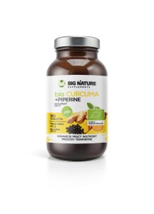Tabletki Curcuma+Piperine BIO 90 szt 45g BIG NATURE