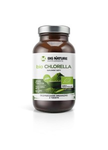 Tabletki Chlorella BIO 200 szt 80g BIG NATURE
