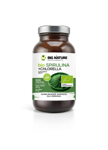 Tabletki Spirulina + Chlorella BIO 300 szt 150g BIG NATURE