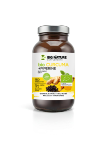 Tabletki Curcuma+Piperine  BIO 150 szt 75g BIG NATURE