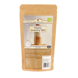 Napój owsiany BIO w proszku 300 g - Pięć Przemian