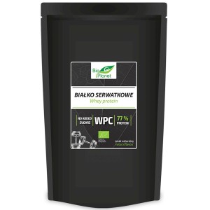 BIAŁKO SERWATKOWE NATURALNE (WPC 77) BIO 500 g - BIO PLANET