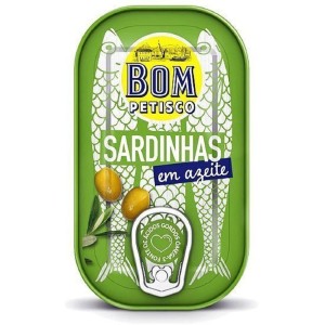 SARDYNKI PORTUGALSKIE W OLIWIE Z OLIWEK 120 g (84 g)  - BON APPETIT (BOM PETISCO)