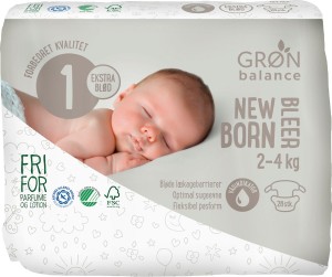 PIELUCHY NOWORODEK ECO 2 - 4 kg (28 szt.) - GRON BALANCE