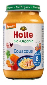 WARZYWA Z KURCZAKIEM I KASZĄ KUSKUS OD 8 MIESIĄCA DEMETER BIO 220 g (SŁOIK) - HOLLE
