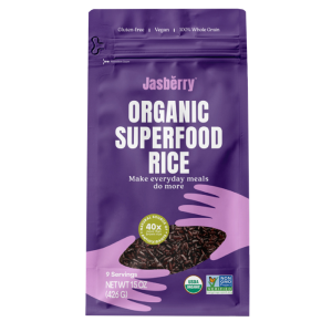 RYŻ JASBERRY PEŁNOZIARNISTY BEZGLUTENOWY BIO 426 g - JASBERRY
