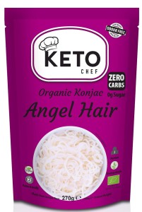 MAKARON (KONJAC) ANGEL HAIR BEZGLUTENOWY BIO 270 g (200 g) - KETO CHEF