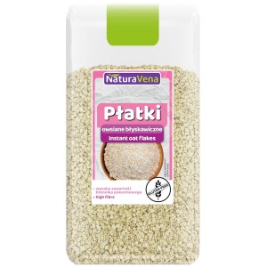 PŁATKI OWSIANE BŁYSKAWICZNE BEZGLUTENOWE 300 g - NATURAVENA