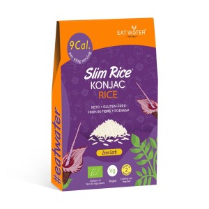 MAKARON (KONJAC) W KSZTAŁCIE RYŻU BEZGLUTENOWY BIO 270 g (200 g ) - SLIM (EAT WATER)
