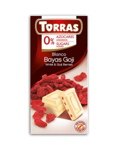 Czekolada biała z jagodami goji 75 g