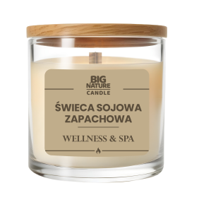 Świeca sojowa zapach WELLNESS & SPA 155g