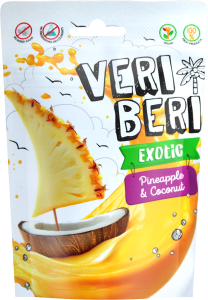Bezglutenowe żelki Ananas z kokosem VERI BERI 50g