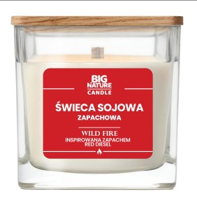 Świeca sojowa zapach WILD FIRE (insp. Red Diesel) 220g
