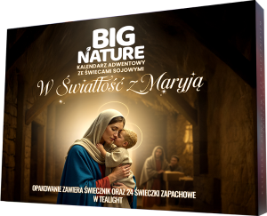 Kalendarz Adwentowy ze świeczkami sojowymi "W Światłość z Maryją"