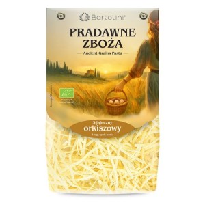 Makaron orkiszowy 3 jajeczny krajanka średnia  BIO 250g BARTOLINI