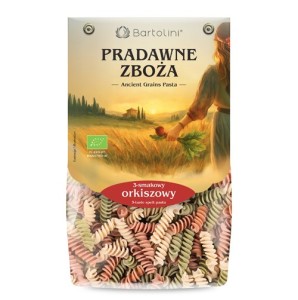 Makaron orkiszowy 3 smakowy świderek BIO 250g BARTOLINI