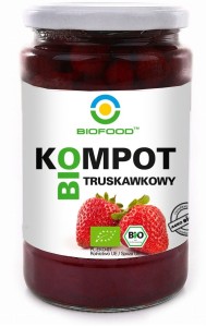Kompot truskawkowy BIO 750 ml BIOFOOD