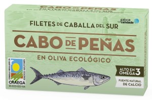 Makrela filety w ekologicznej oliwie z oliwek 85 g CABO DE PENAS