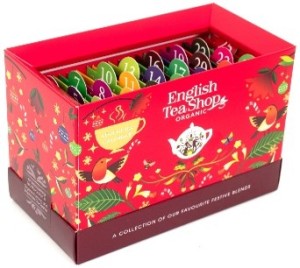 Kalendarz Adwentowy Red 25 torebek w 13 smakach  BIO 45g BN ENGLISH TEA SHOP