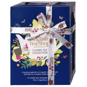 Zestaw herbat Classic Tea Collection Blue – 12 piramidek BIO ENGLISH TEA SHOP