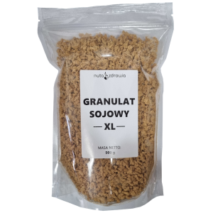 Granulat sojowy naturalny XL 500g NUTA ZDROWIA