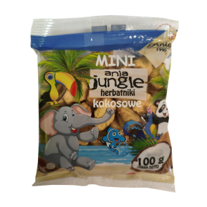 Herbatniki mini JUNGLE kokosowe 100g ANIA