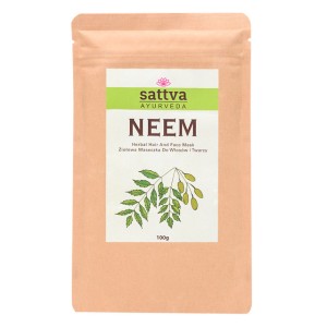 MASECZKA ZIOŁOWA DO TWARZY I WŁOSÓW NEEM 100 g - SATTVA (AYURVEDA)
