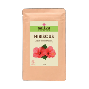 ZAKWASZACZ ROŚLINNY DO HENNY HIBISKUS ECO 70 g - SATTVA (AYURVEDA)