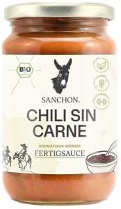 Sos chili sin carne bezglutenowy BIO 330 ml SANCHON