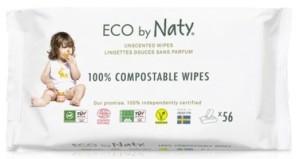 Ekologiczne bezzapachowe chusteczki nawilżane- dla skóry wrażliwej 56 szt. ECO BY NATY