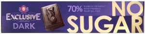 Czekolada gorzka 70% kakao bez cukru, słodzona erytrytolem KETO 50 g TAITAU