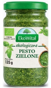 Pesto zielone z bazylii BIO 135 g EKOWITAL
