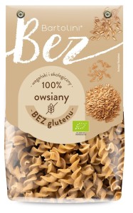 Makaron owsiany świderek bezglutenowy  BIO 250g BARTOLINI