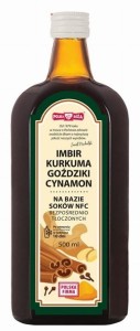 Napój NFC Imbir Kurkuma Goździki Cynamon 500 ml POLSKA RÓŻA
