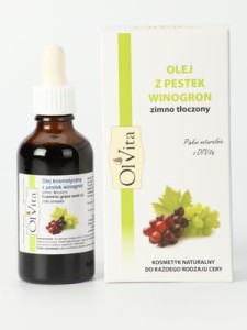 Kosmetyczny olejek z pestek winogron 50ml - Olvita