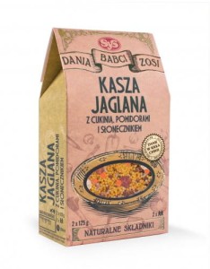 Kasza jaglana z cukinią, pomidorami i słonecznikem - SYS