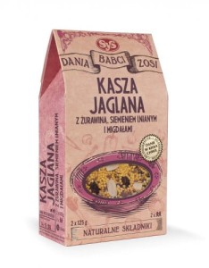 Kasza jaglana z żurawiną, siemieniem lnianym i migdałami - SYS