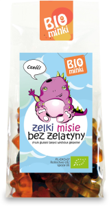ŻELKI (MISIE) BEZ ŻELATYNY BEZGLUTENOWE BIO 100 g - BIOMINKI