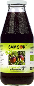 SAM SOK Z ŻURAWINY WIELKOOWOCOWEJ BIO 500 ml - VIANDS